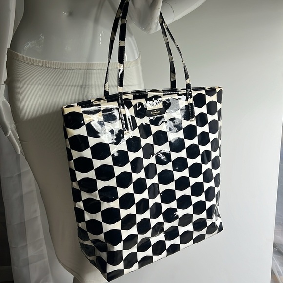 Kate Spade Staycation Bon Shopper Printed Coated Shopper Tote Bag - Picture 1 of 15